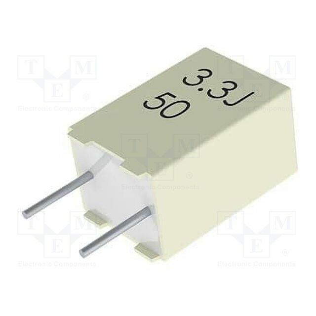 YAGEO Capacitor: polyester; 3300pF; 100VDC; 5mm