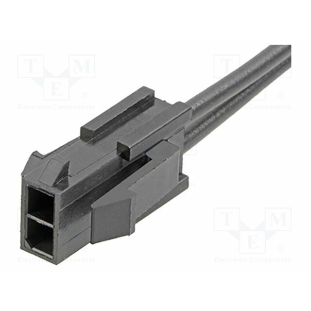 MOLEX PIN: 2; Insulation: PVC; black