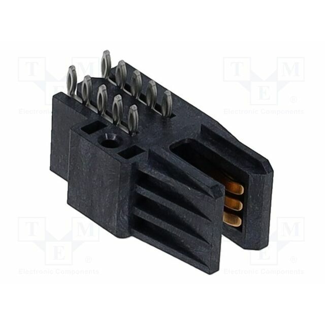 MOLEX Female; PIN: 1; angled; THT