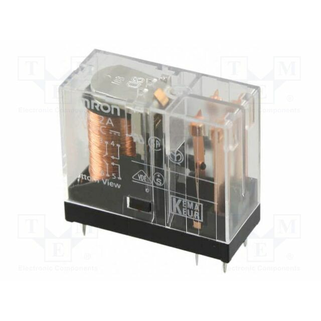 OMRON Relay: electromagnetic; Ucoil: 12VDC; DPST-NO
