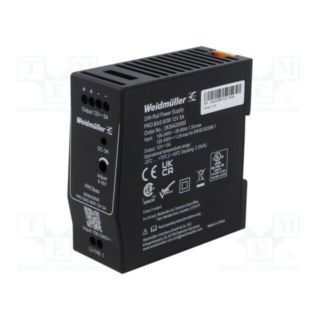 WEIDMÜLLER Power supply: switching; for DIN