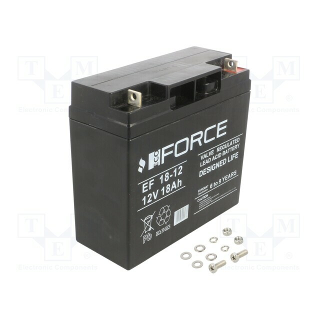ECO FORCE Re-battery: acid-lead; 12V; 18Ah