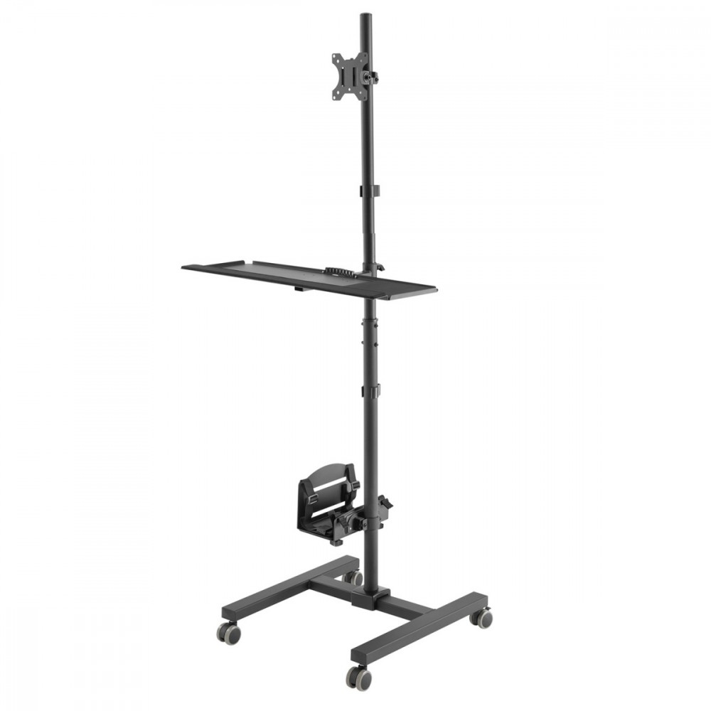 Maclean professional stand, mobile computer station