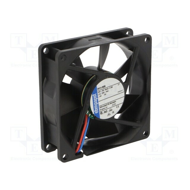 EBM-PAPST Fan: DC; 80x80x25.4mm; axial