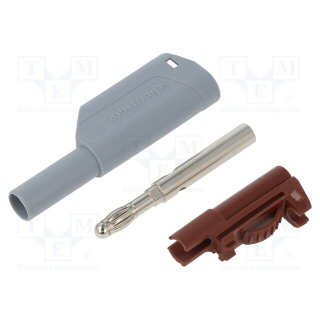 SCHUTZINGER Laboratory connector: 4mm banana; plug