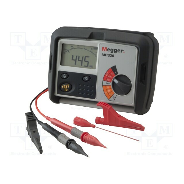 MEGGER Meter: insulation resistance; LCD; R