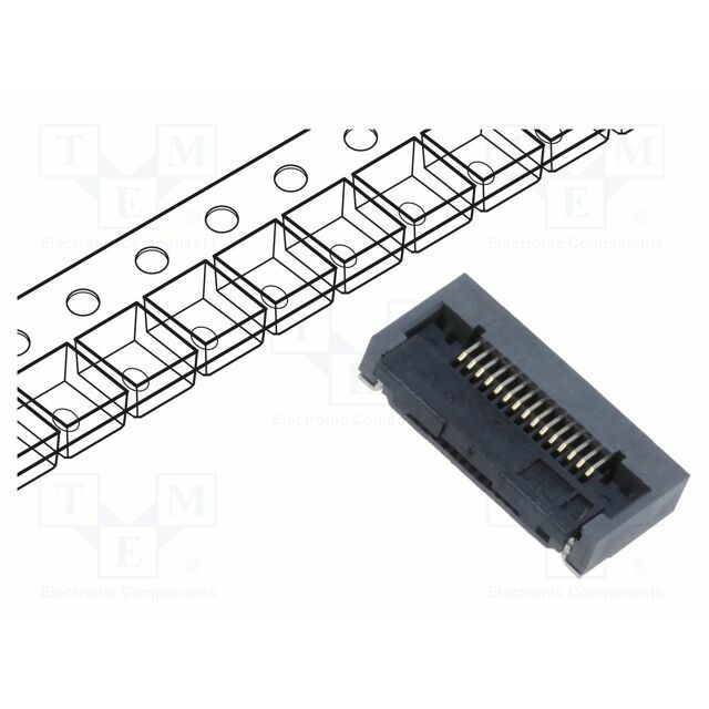 HIROSE Connector: FFC/FPC; gold-plated; SMT; 500mA