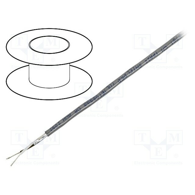 BELDEN Wire; 1x2x22AWG; stranded; Cu; shielded