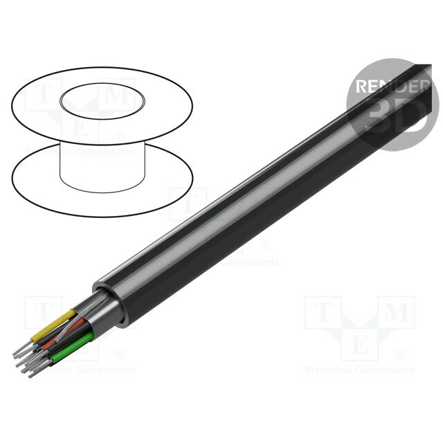BELDEN Wire; 5x2x24AWG; stranded; Cu; shielded
