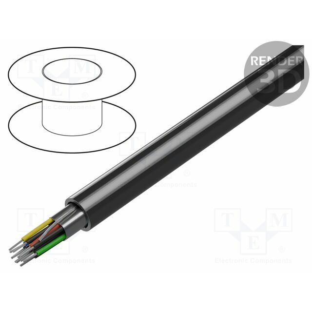 BELDEN Wire; 5x2x24AWG; stranded; Cu; shielded