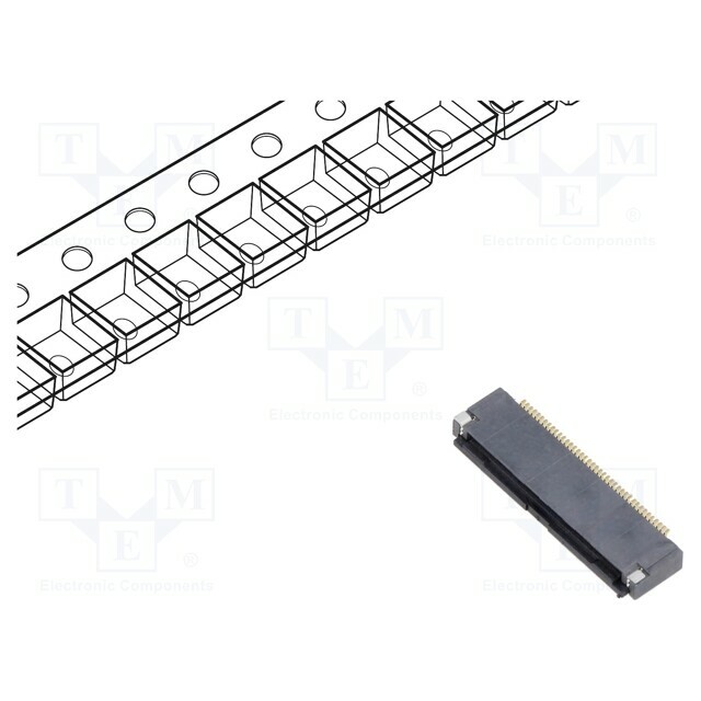 HIROSE Connector: FFC/FPC; gold-plated; SMT; 500mA