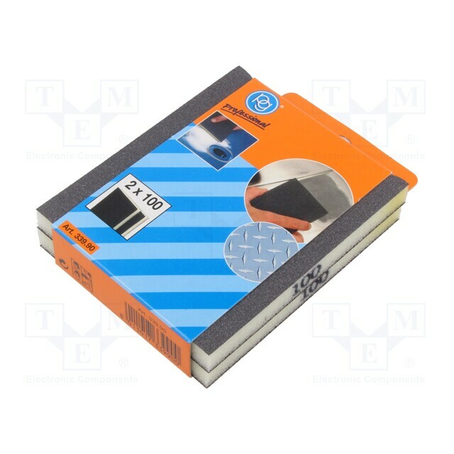 PG PROFESSIONAL Sponge; 120x100x12mm; Granularity: 100