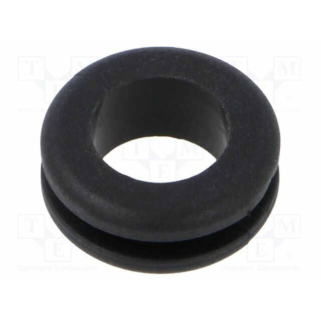 ESSENTRA Grommet; Ømount.hole: 12mm; Øhole: