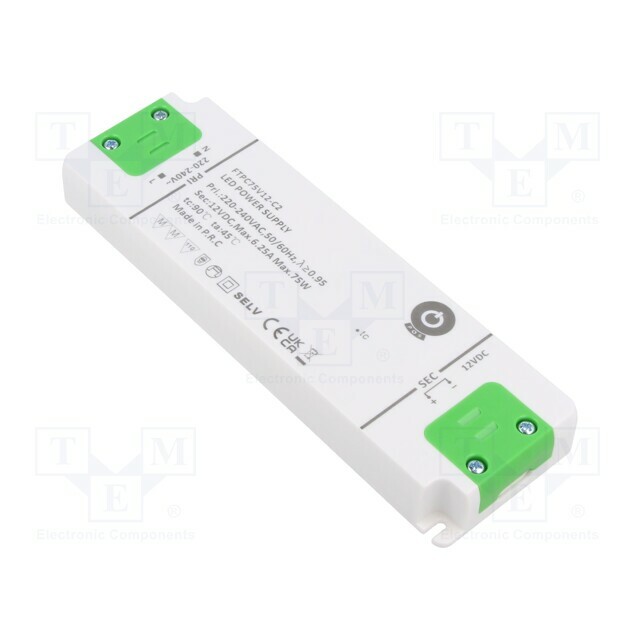 POS Power supply: switching; LED; 75W