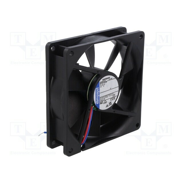 EBM-PAPST Fan: DC; 92x92x25.4mm; axial