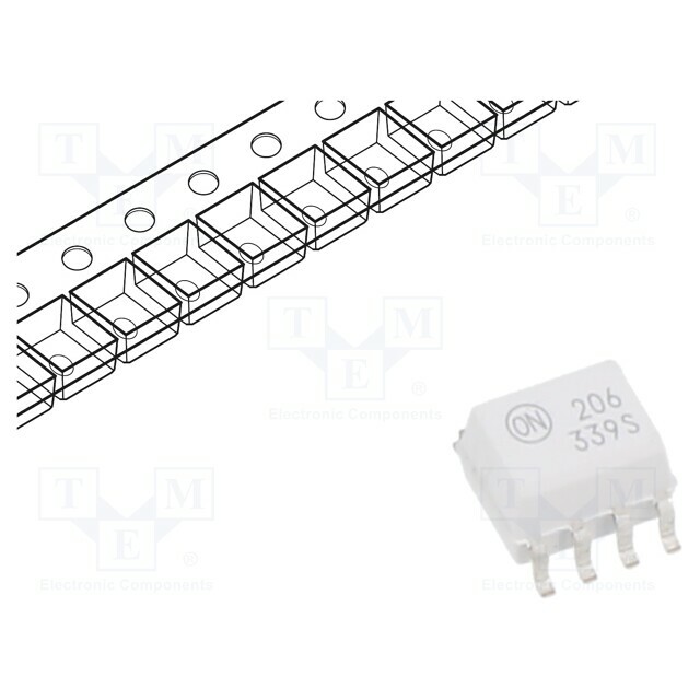 ONSEMI Optocoupler; SMD; Ch: 1; OUT: