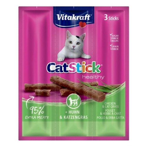 VITAKRAFT CatStick Mini Chicken with grass