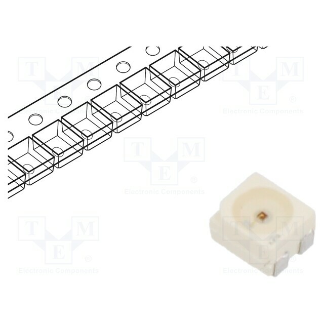 Ams OSRAM LED; red; SMD; PLCC4