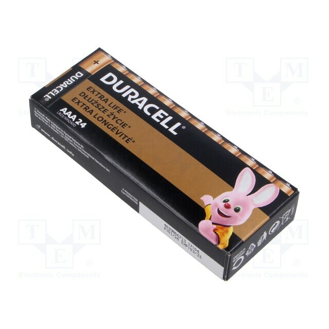 DURACELL Battery: alkaline; AAA; 1.5V