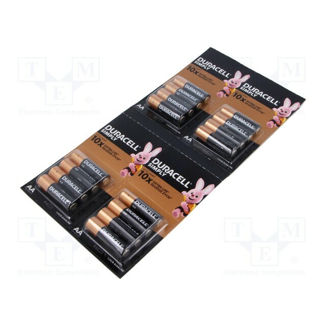 DURACELL Battery: alkaline; AA; 1.5V