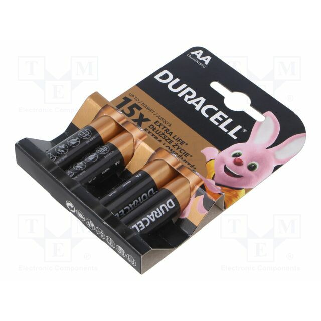 DURACELL Battery: alkaline; AA; 1.5V