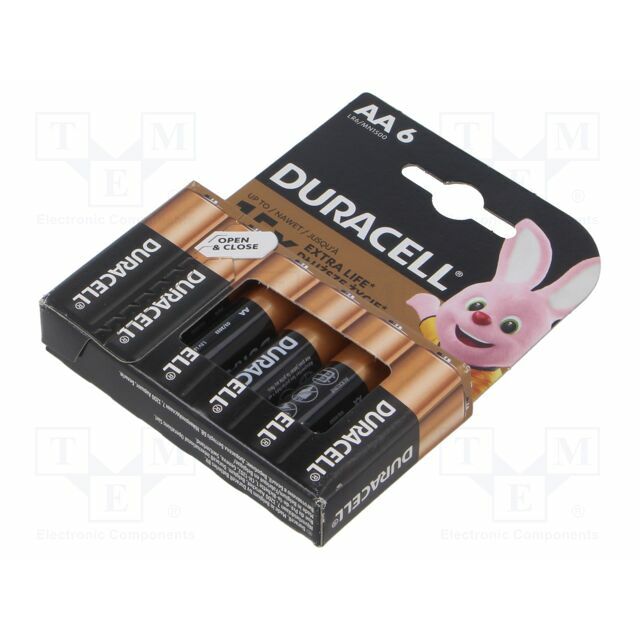 DURACELL Battery: alkaline; AA; 1.5V