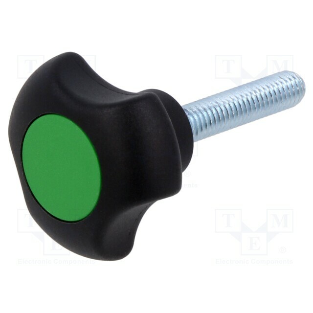 ELESA+GANTER Knob; Ø: 40mm; Ext.thread: