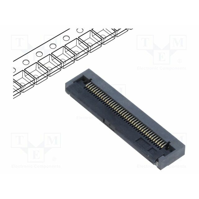 HIROSE Connector: FFC/FPC; gold-plated; SMT; 500mA