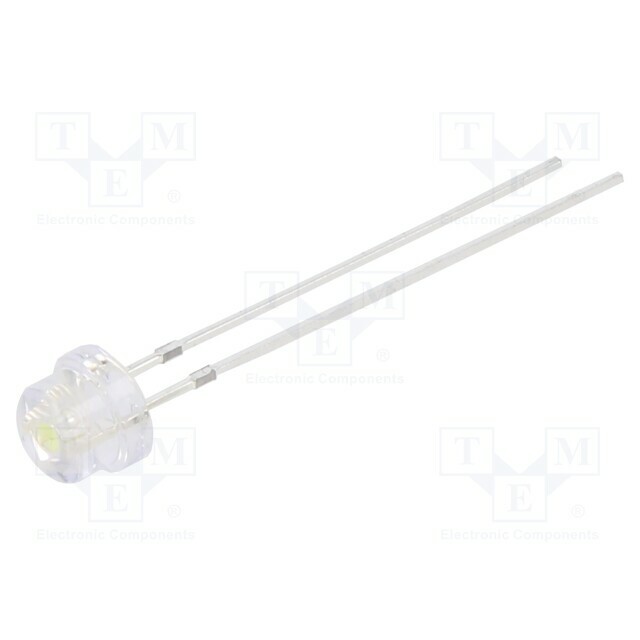 OPTOSUPPLY LED; 4.8mm; 100°; Front: