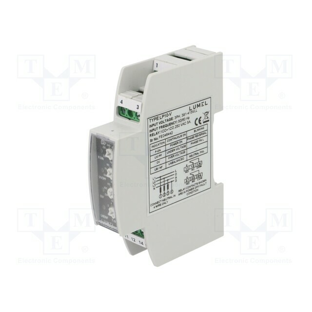 LUMEL Voltage monitoring relay; 381÷415VAC; for