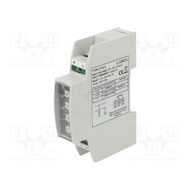 LUMEL Voltage monitoring relay; 220÷254VAC; for