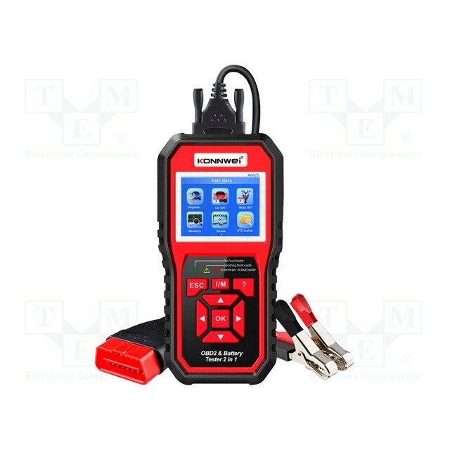 KONNWEI Meter: OBD diagnostic; LCD 2