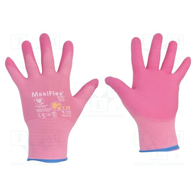 Protective gloves; Size: 6; pink; MaxiFlex®