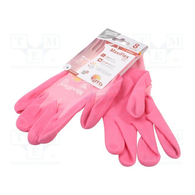Protective gloves; Size: 8; pink; MaxiFlex®