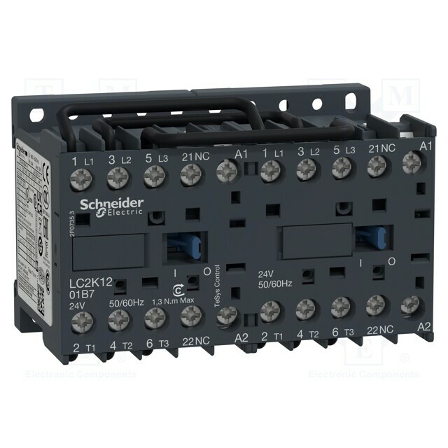 SCHNEIDER ELECTRIC Contactor: 3-pole reversing; NO