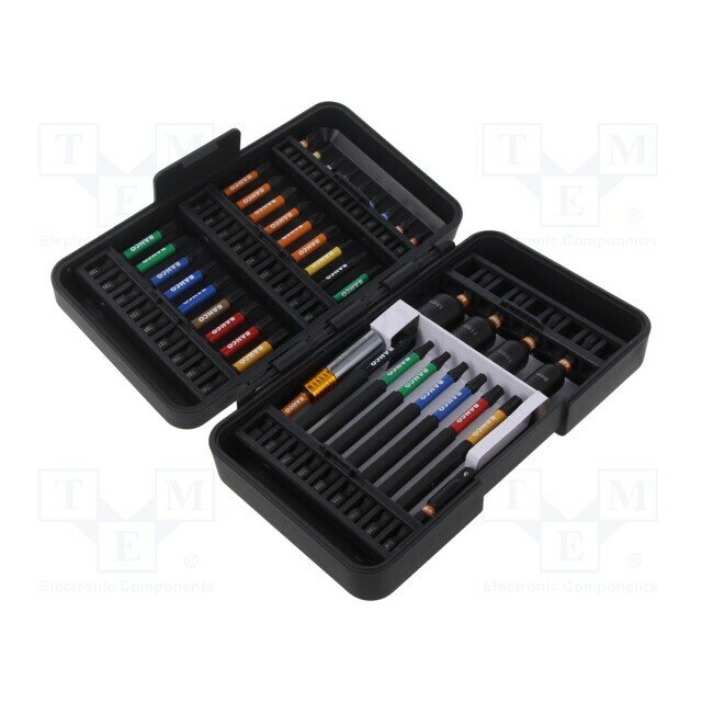 BAHCO Tools set: screwdriver bits; bag