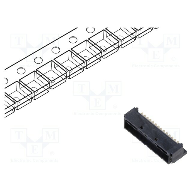 HIROSE Connector: wire-board; socket; male; PIN: