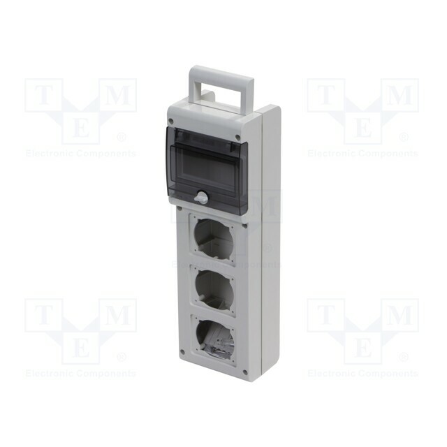 Enclosure: for modular components; grey; BLOCK