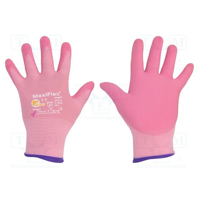 Protective gloves; Size: 5; pink; MaxiFlex®