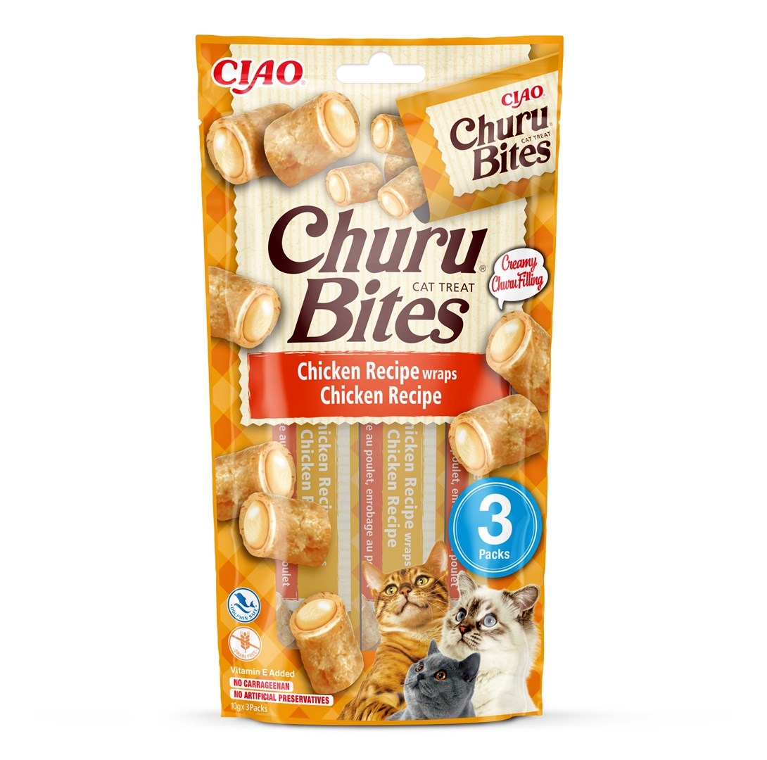 INABA Churu Bites Chicken recipe wraps