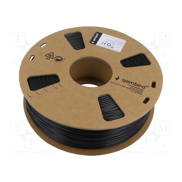 GEMBIRD Filament: ASA; 1.75mm; black