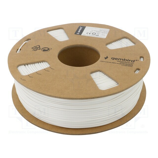 GEMBIRD Filament: ASA; 1.75mm; white
