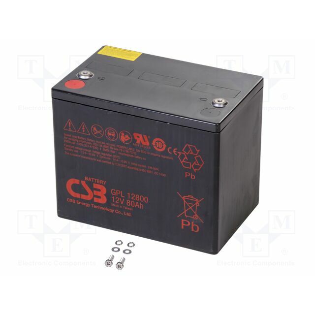 CSB BATTERY Re-battery: acid-lead; 12V; 80Ah