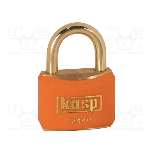 KASP Padlock; shackle; brass; Protection: low