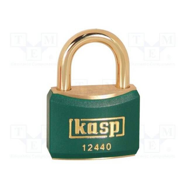 KASP Padlock; shackle; brass; Protection: low
