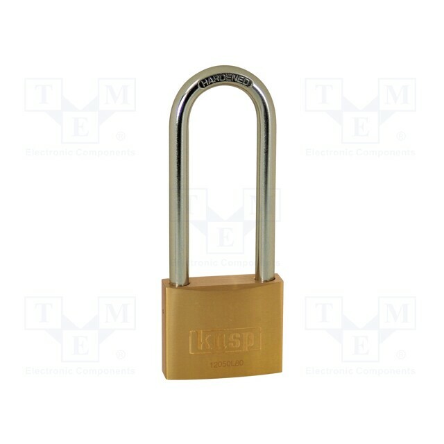 KASP Padlock; shackle; brass; Protection: medium