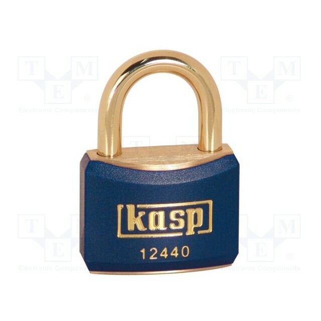 KASP Padlock; shackle; brass; Protection: low