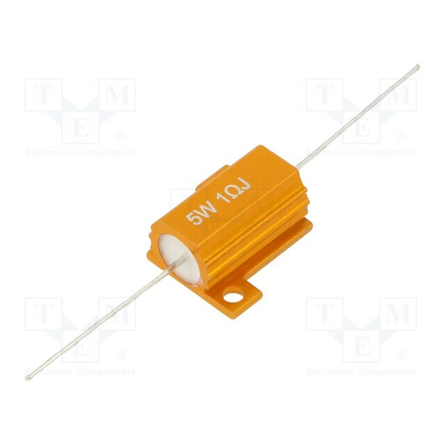 SR PASSIVES Resistor: wire-wound; 1Ω; with