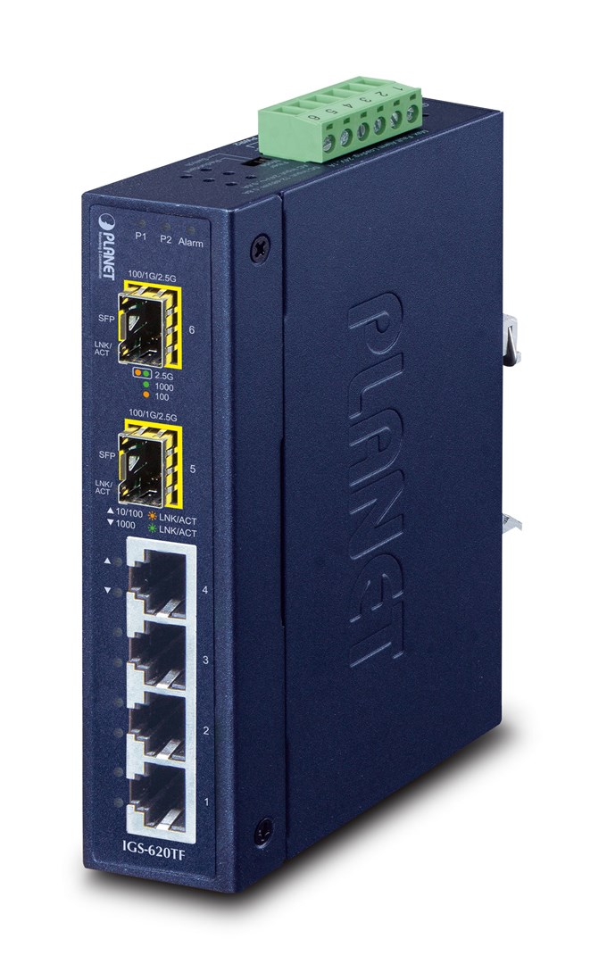 PLANET IGS-620TF network switch Unmanaged Gigabit