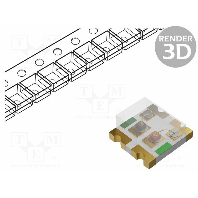 BIVAR LED; red/green; SMD; 0605; 36÷60mcd